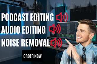editing podcast audio edit cleanup noise removal sound restoration repair audio