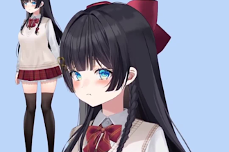 design and rig live2d vtuber model live 2d vtuber avatar anime 2d vtuber model