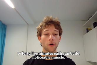 create a time efficient muscle building plan and coach you online