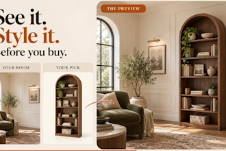 insert furniture into your room photo to visualize before buying
