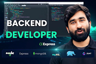 be your backend developer for node js api and database