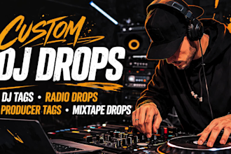 voice produce custom dj drops and radio jingles dj intro sweepers radio imaging