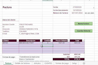 excel invoice automation system