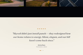 build a stunning animated website with cinematic motion design