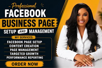 create and setup facebook business page
