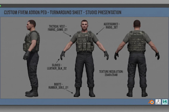gta 5 mod, npc fivem ped police ems gang addon, eup clothing rp game assets