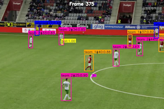develop object detection, video analytics system in sports game