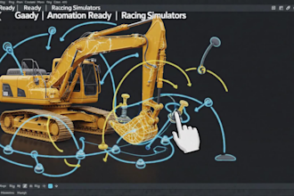 rig any type of car, truck, tractor and vehicle rigging for racing games and ads