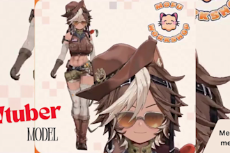 create and rig pro live2d vtuber model for vtube studio