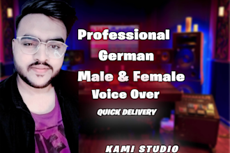 record professional german male voice over