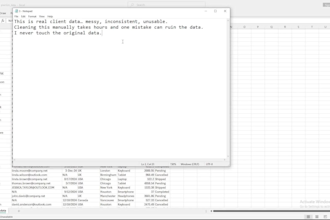clean and organize excel data