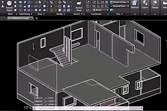 create a professional 2d architectural floorplans in autocad