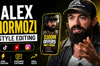 edit alex hormozi style captions videos for tiktok reels and shorts