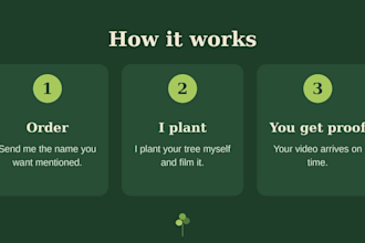 plant a memorial tree in memory of your loved one with video
