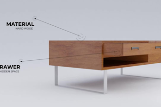 animate 3d sofa fbx model with fabric transition and product visualization