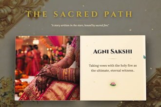 design a beautiful wedding invitation website with rsvp