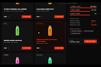 build website with responsive design and smooth animations