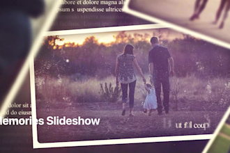 create photo slideshow video for wedding, birthday, memorial