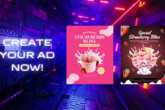 design advertisement for social media