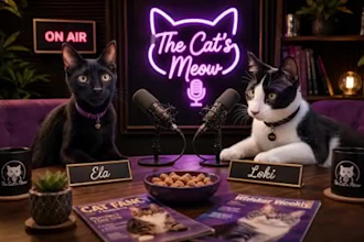 create funny ai talking cat video and talking dog animal video
