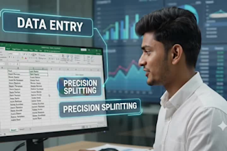 data entry, cleaning, merging, and splitting