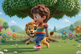 create 3d kids animation youtube channel and videos animation for kids animation