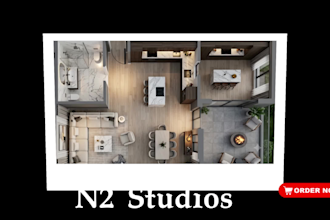 ill create high quality 3d floor plan and architectural rendering