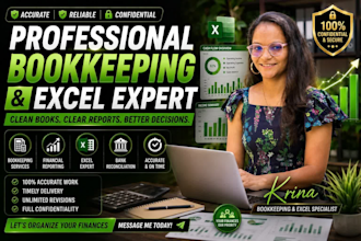 do professional bookkeeping and accounting in excel