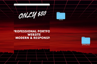 design a  portfolio website to showcase your services