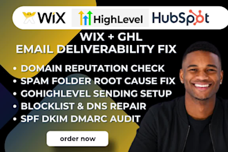 wix ghl email deliverability fix spf dkim dmarc gohighlevel domain audit