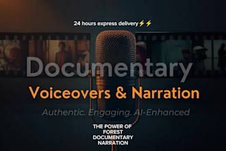 create professional ai narration for documentaries