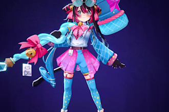 3d vtuber3d model vrchat vrchat avatar 3d vtuber vrc character vtuber 3d rigging