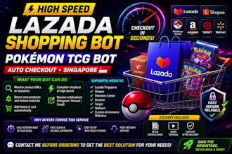 develop high speed lazada shopping bot and pokémon auto checkout bot singapore