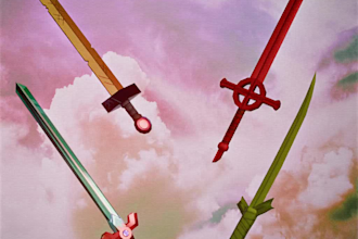 model anime and game weapons or acessories for roblox ucg