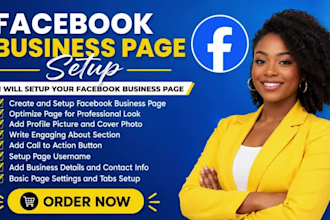 create and setup facebook business page