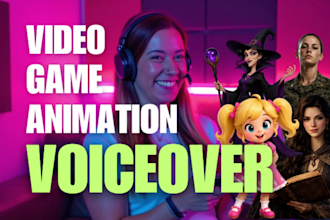 perform a character voiceover for your video game or animation