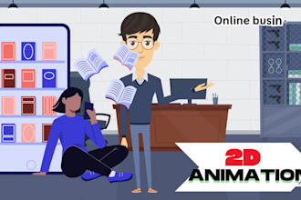 create 2d explainer video for business marketing