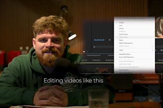 talking head video edit