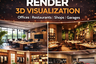 do luxury interior 3d visualization for california buildings