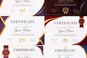 design modern luxury certificate, award certificate and diploma design