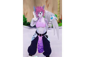 create furry vrchat avatar, fursona and kemono model with quest optimization