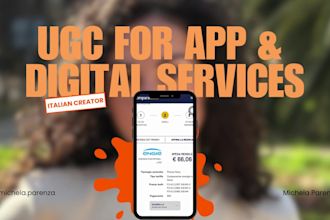 create italian ugc video for digital products and services