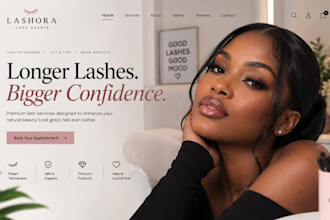 build wix lash website beauty website booking website with service packages