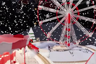 create cinematic 3d christmas animation realistic visuals festive motion graphic
