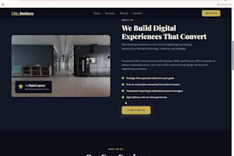 create a modern responsive website for your business