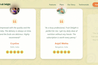 design a fast and attractive food delivery website