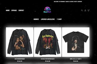 design y2k website clothing website streetwear website for clothing brand