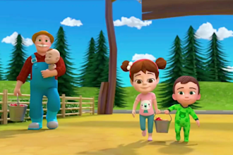 make ai kids animation videos, nursery rhymes, cartoon stories learning content
