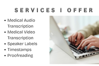 transcribe medical audio, lectures, and research interviews accurately