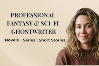 be fantasy, sci fi, ya fiction ghostwriter, write progression, litrpg, isekai
